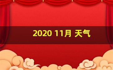 2020 11月 天气